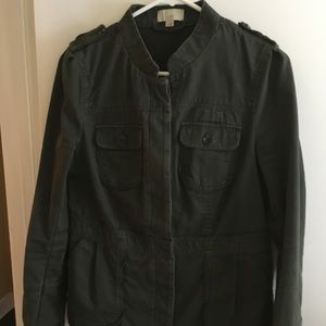 Loft Olive Green Utility Jacket, Size Small.